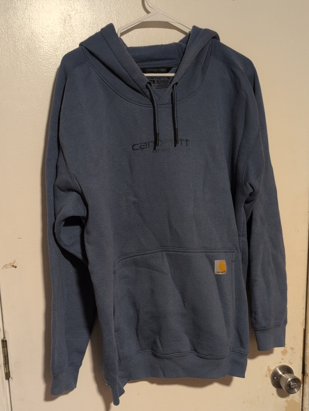 Carhartt Men’s Blue Hooded Pullover Sweatshirt